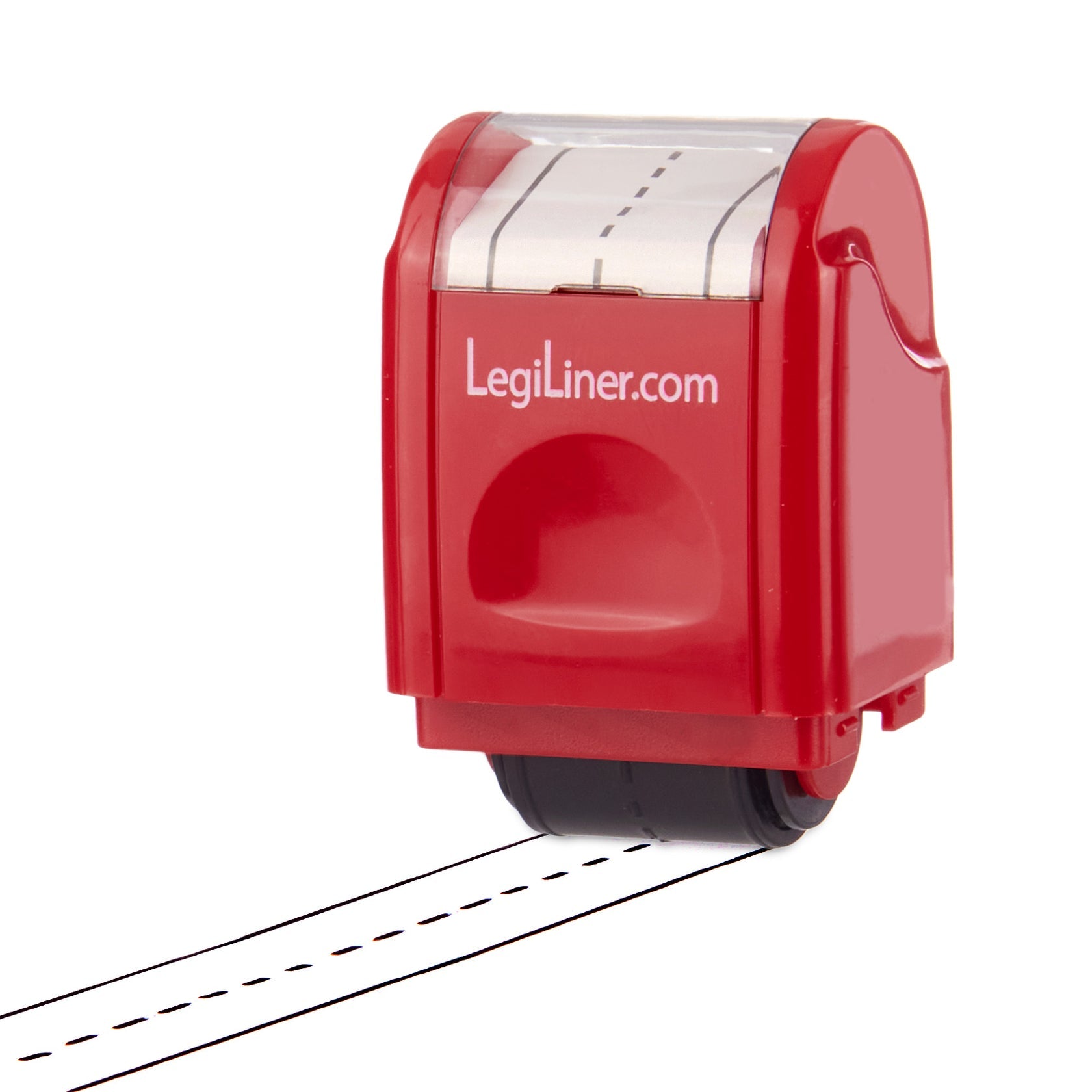 LegiLiner Self-Inking Teacher Stamp - 19mm Dashed Handwriting Line Roller