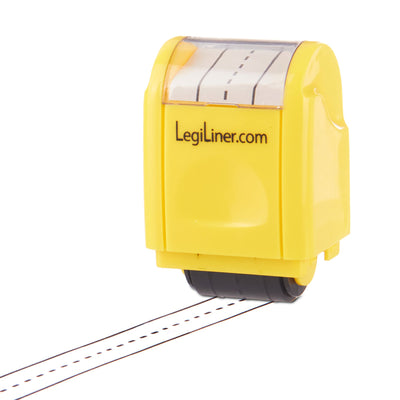 LegiLiner Self-Inking Teacher Stamp - 13mm Dashed Handwriting Line Roller