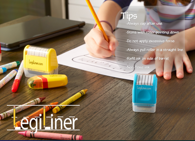 LegiLiner Self-Inking Teacher Stamp - Music Staff Roller