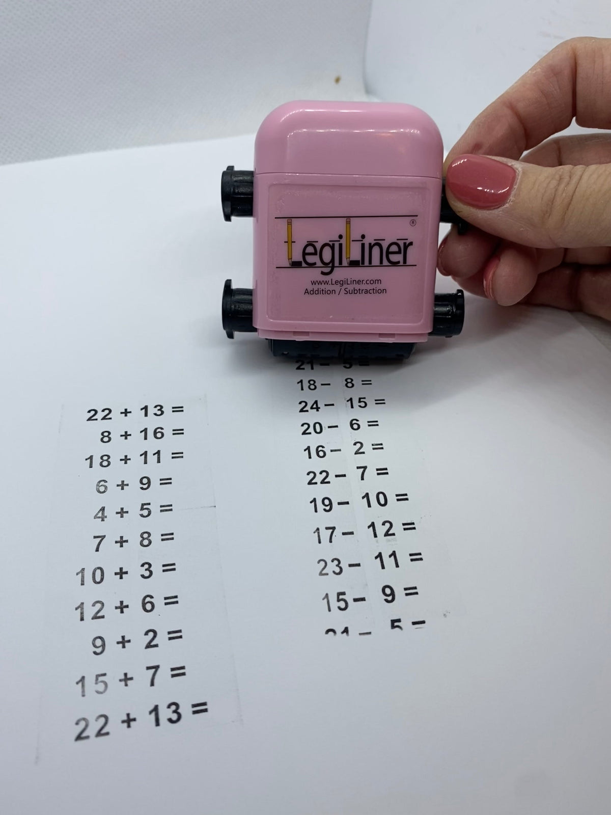 LegiLiner Self-Inking Teacher Stamp - Maths Equations