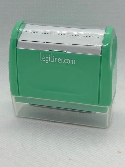 LegiLiner “Spaces” Self-Inking Teacher Stamp - 25mm Dashed Spaced Handwriting Line Roller