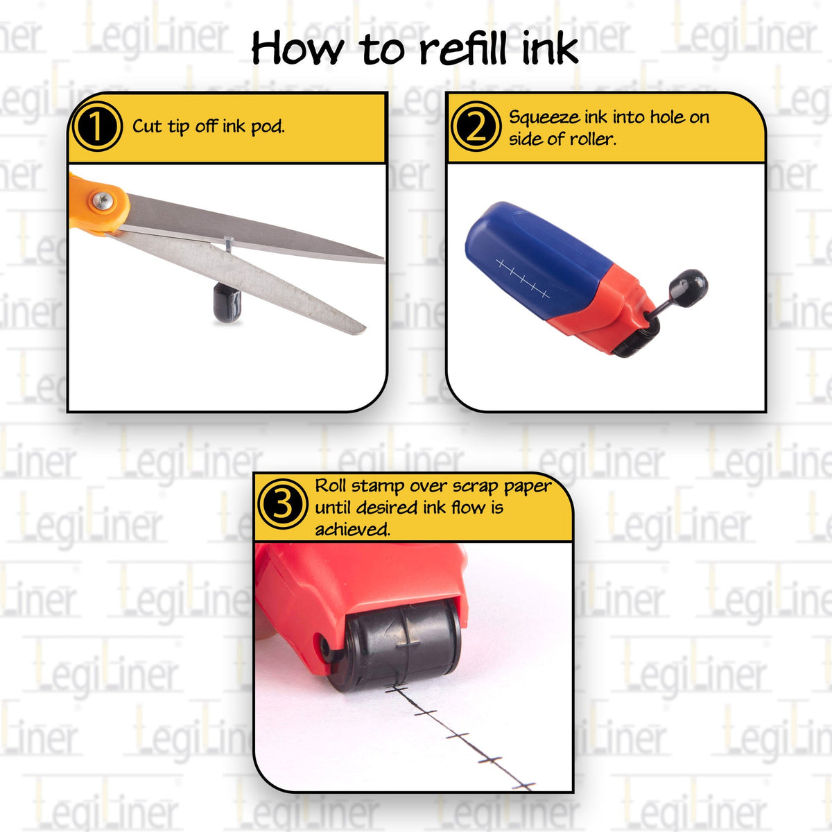 LegiLiner Self-Inking Teacher Stamp - Number Line Roller