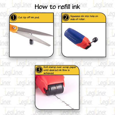 LegiLiner Self-Inking Teacher Stamp - Number Line Roller
