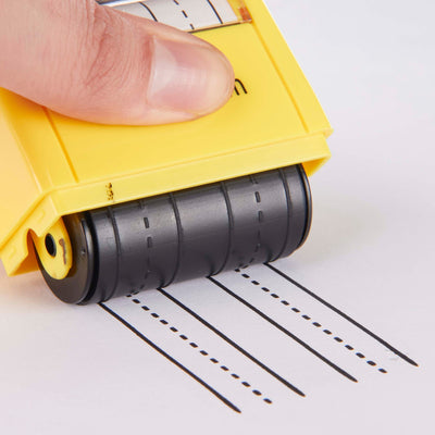 LegiLiner Self-Inking Teacher Stamp - Double Stack 13mm Dashed Handwriting Line Roller