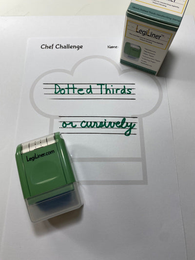 LegiLiner Self-Inking Teacher Stamp - 18mm Dotted Thirds Roller