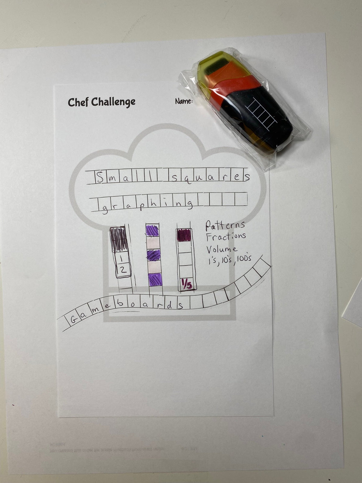 LegiLiner Self-Inking Teacher Stamp - Small Squares Roller