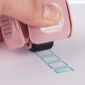 LegiLiner “LegiCube” Self-Inking Teacher Stamp - Math & Handwriting Line Multi-Roller