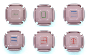 LegiLiner “LegiCube” Self-Inking Teacher Stamp - Math & Handwriting Line Multi-Roller