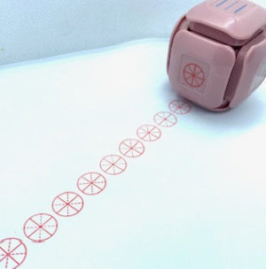 LegiLiner “LegiCube” Self-Inking Teacher Stamp - Math & Handwriting Line Multi-Roller