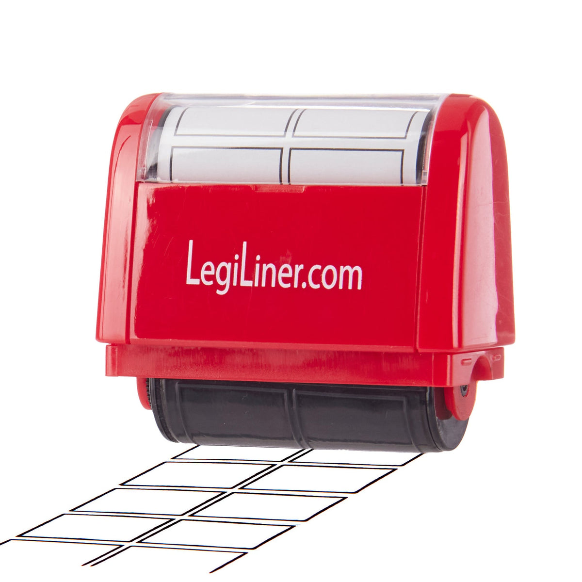 LegiLiner “LegiBoxes” Self-Inking Teacher Stamp - Math & Handwriting Box Roller