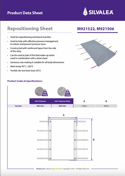 Bariatric Repositioning Sheet