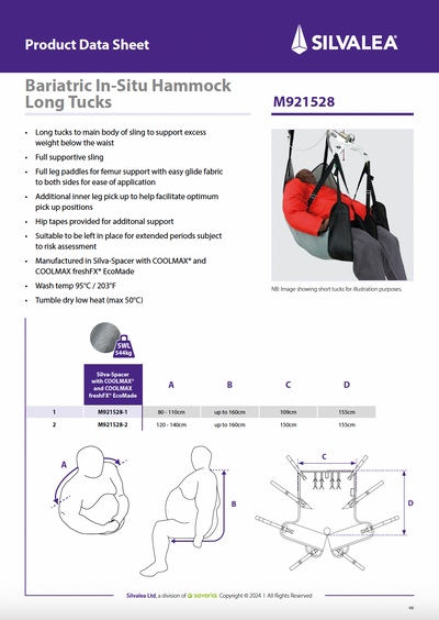 Bariatric In-Situ Hammock Long Tucks
