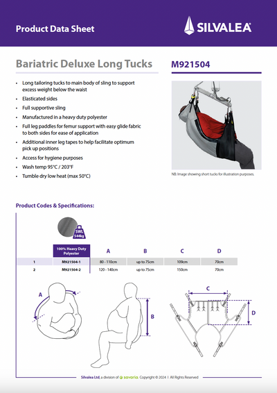 Bariatric Deluxe Long Tucks