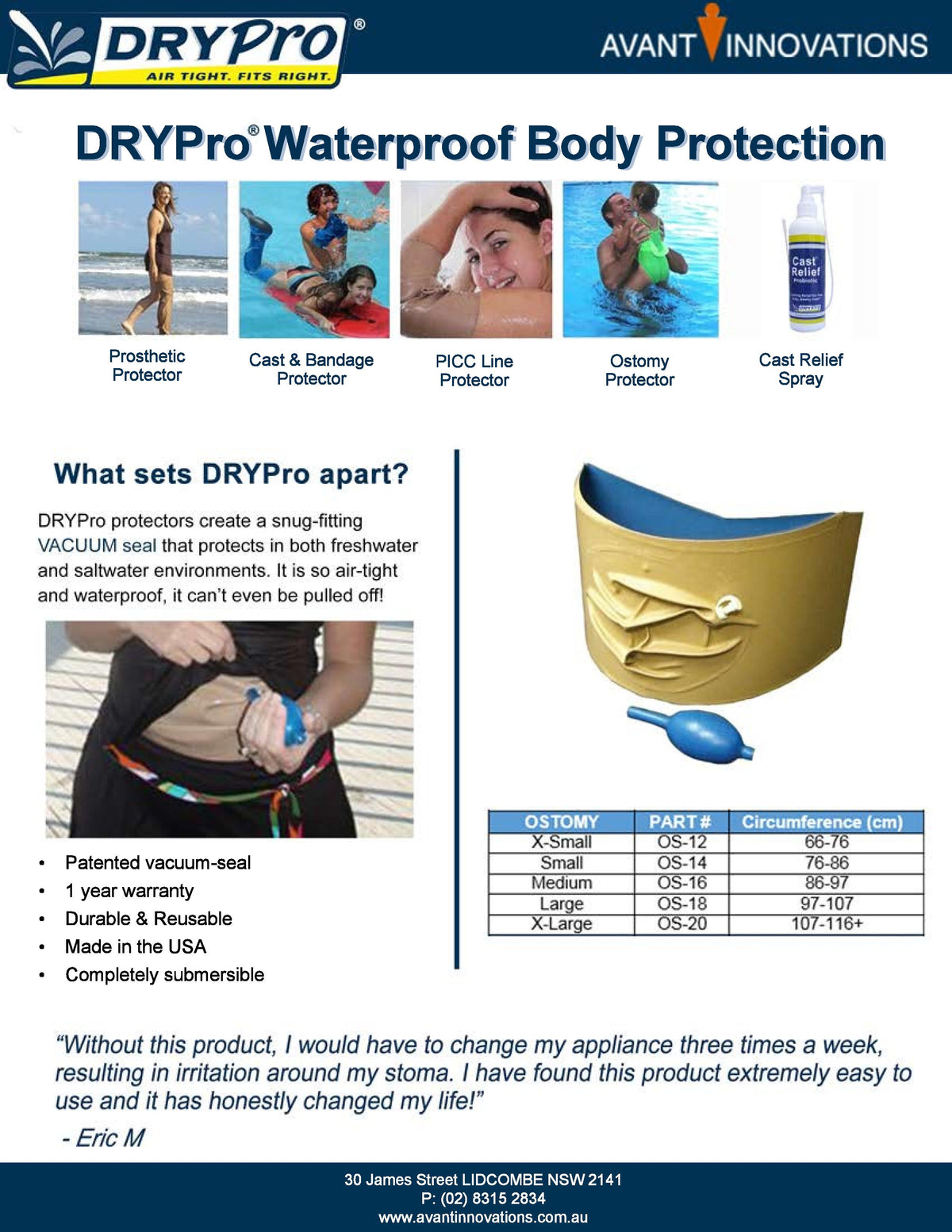 Waterproof Ostomy Protector