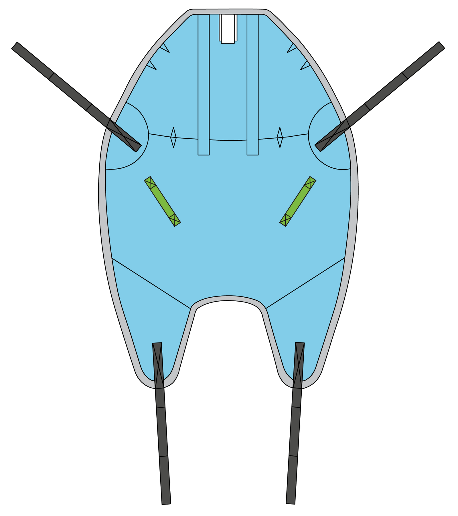 Disposable High Easy Amputee Sling - Loops