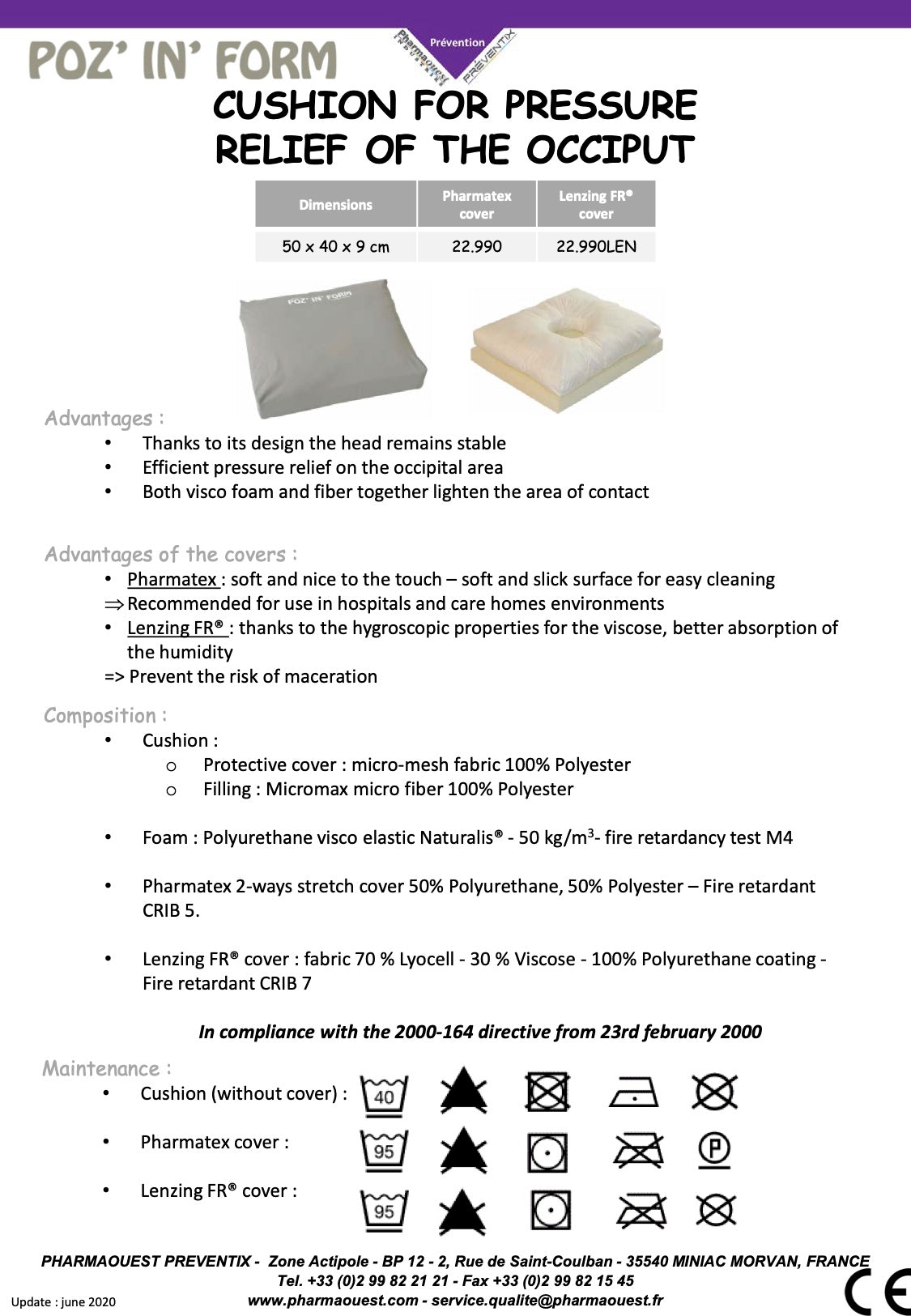 POZ' IN' FORM - OCCIPUT CUSHION