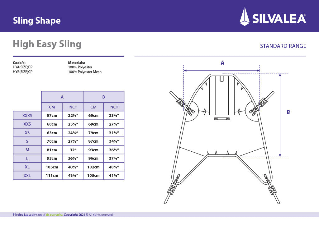 High Easy Sling With Clip Fixings