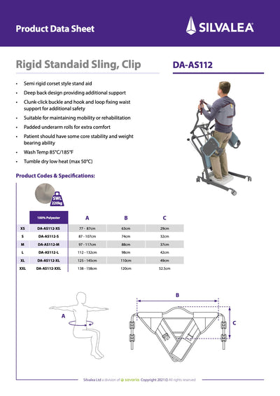 Rigid Standaid Sling D-Anserclip