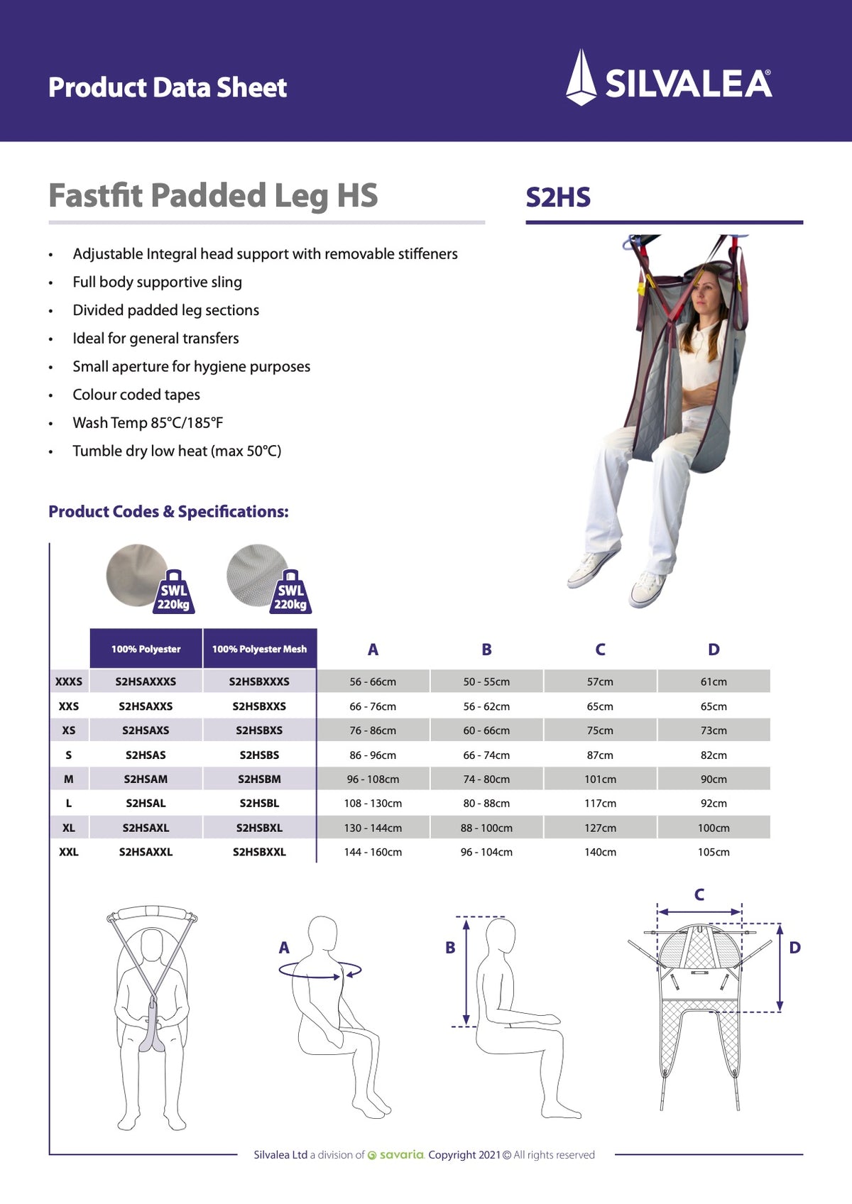 Fastfit Padded Legs Arched Head Support